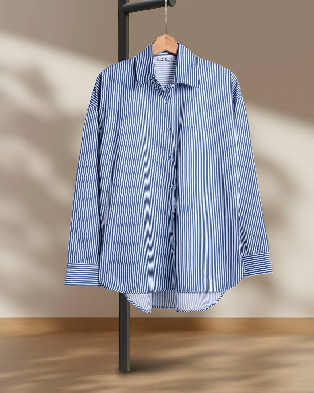 Long Sleeved Stripped Chemise