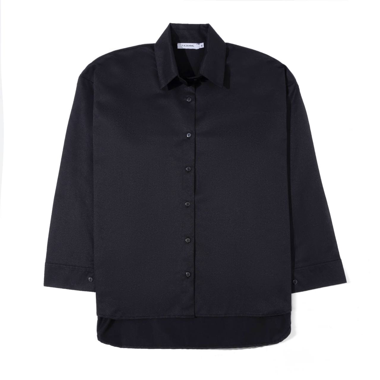Long Sleeved Black Chemise