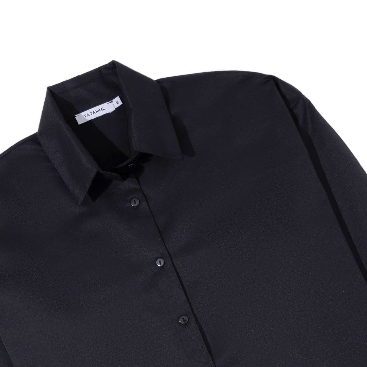 Long Sleeved Black Chemise