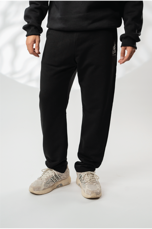 Wide fit Black sweatpants