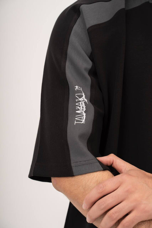Black "Tawakul" Printed Box T-Shirt